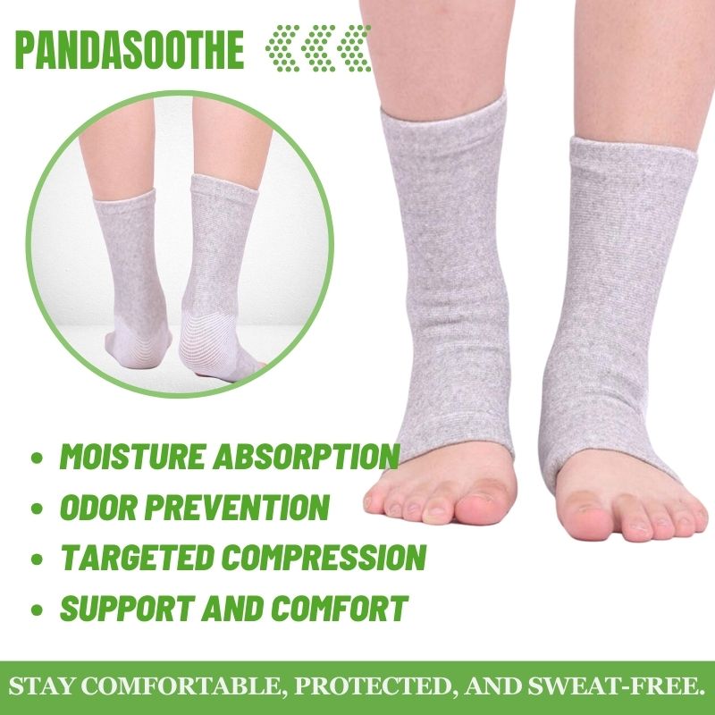 Bamboo Foot Compression Sleeves | Relief for Swelling, Edema & Poor Circulation